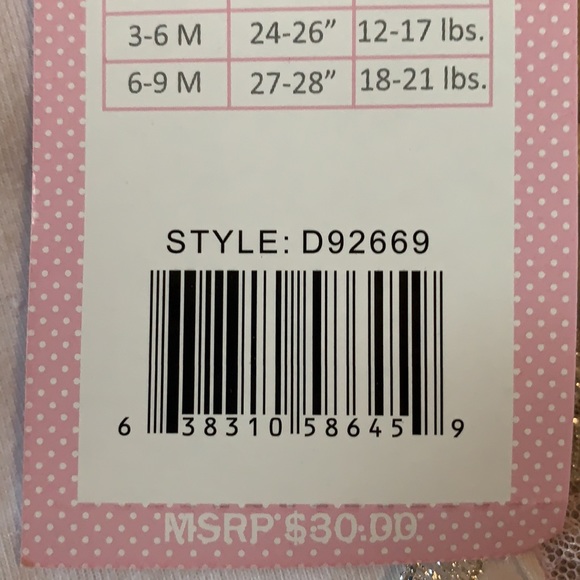 DUCK DUCK GOOSE 3-6 month baby girl outfit. New - Picture 5 of 5